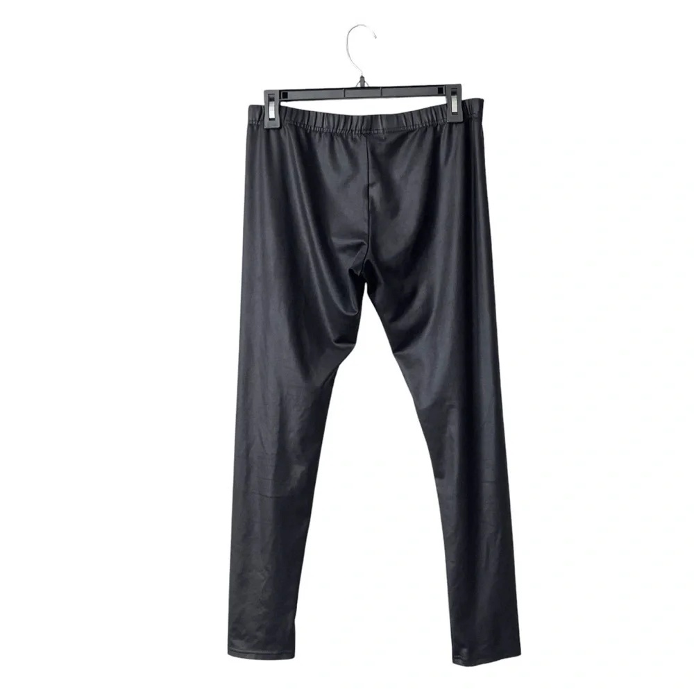 Eye Candy Black Leggings Women's Size XL Pull On Elastic Waist Skinny Stretch